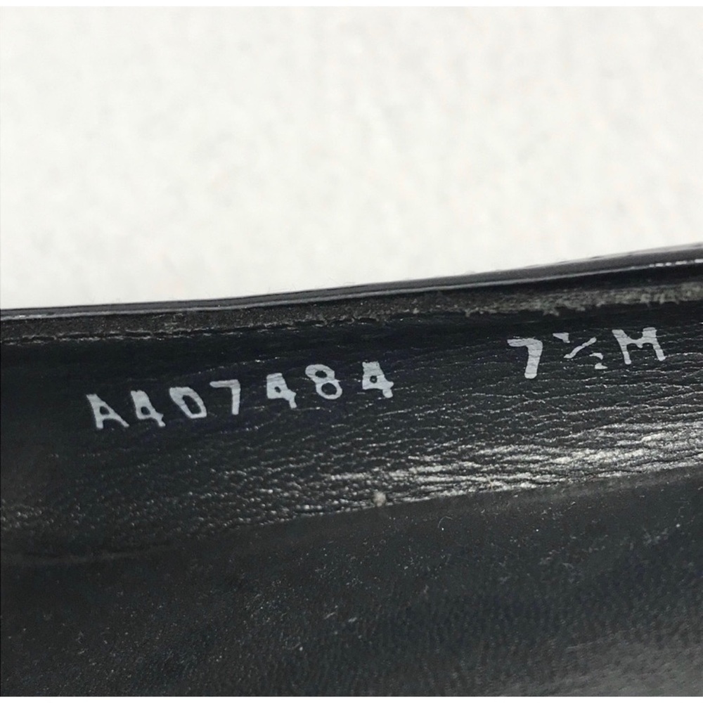 Stuart Weitzman Black Patent Leather Platform Stiletto Heel Slip On Pump 7.5 - Picture 7 of 8
